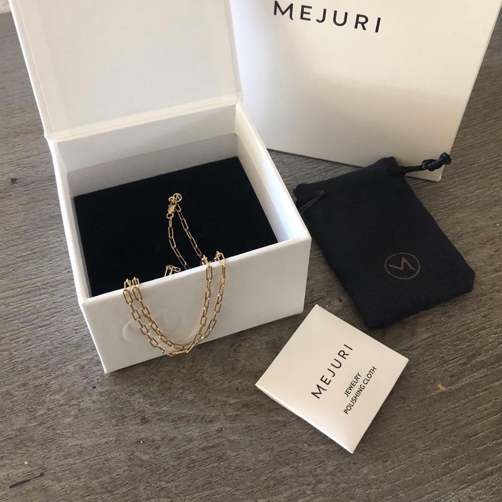 Mejuri 14k Solid Gold Boyfriend Necklace